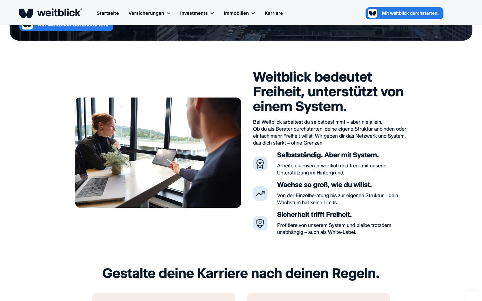 Karriereseite von weitblick